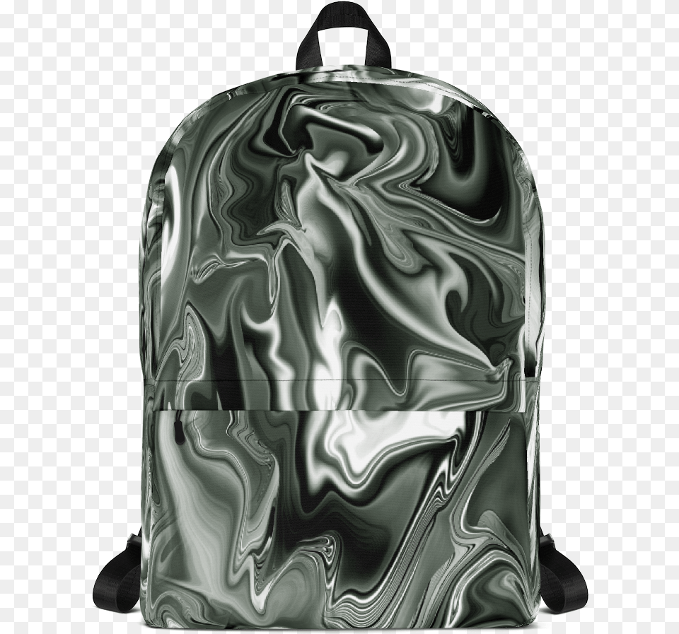 Black Holo Marble Tumblr Soft Grunge Backpack Kawaii Anime Backpack, Bag Free Transparent Png