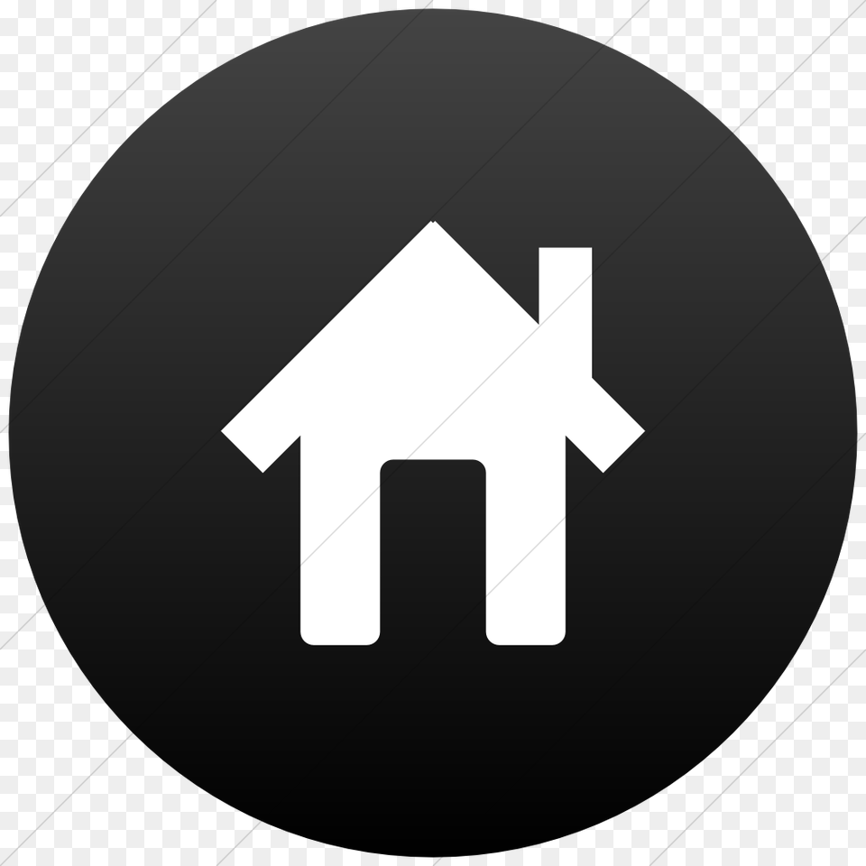 Black Home Icon 13 Black And White Home Icon Images House Icon Black Circle, Disk, Symbol Free Png