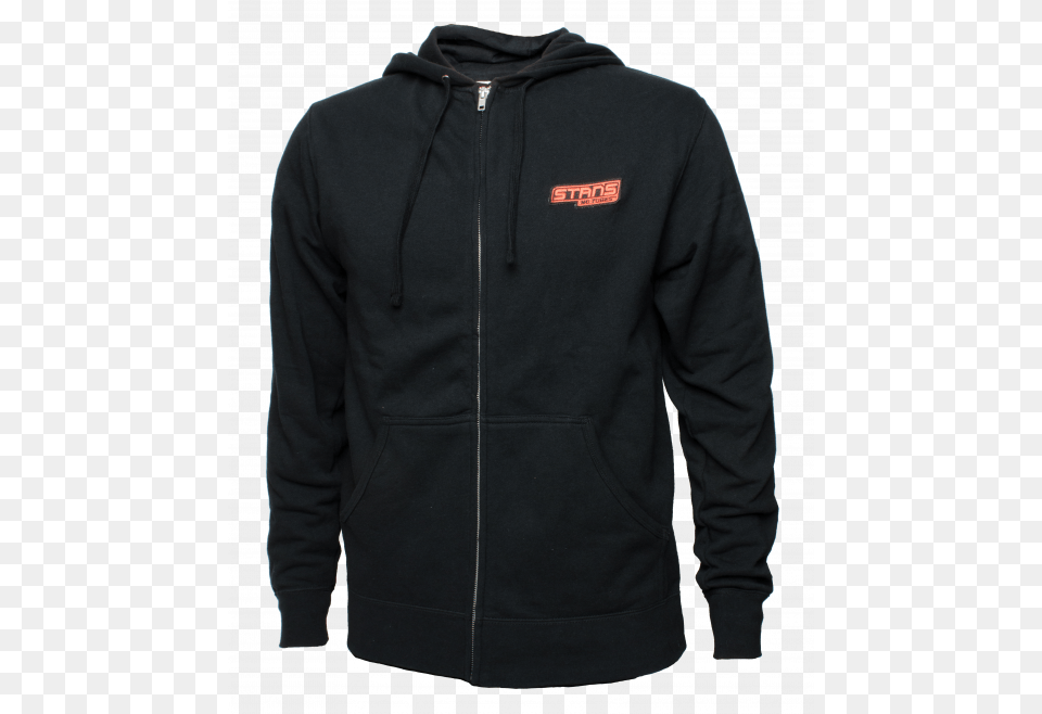 Black Hoodie Red Stans Logo Stans Notubes, Clothing, Fleece, Knitwear, Sweater Free Png