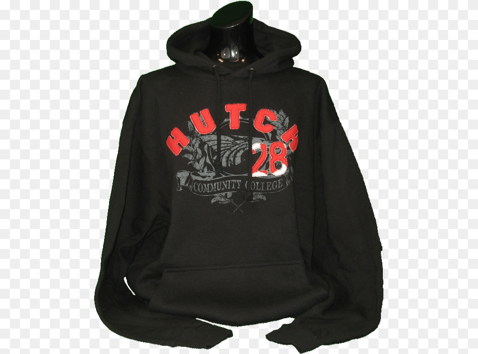 Black Hoodie With Red Lettering On Front Medium To Hoodie, Clothing, Hood, Knitwear, Sweater Free Png Download