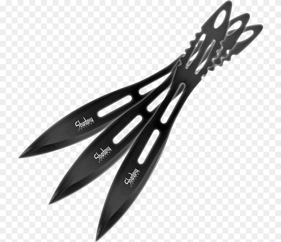 Black Hornet Throwing Knife Set Throwing Knives, Cutlery, Blade, Dagger, Fork Png