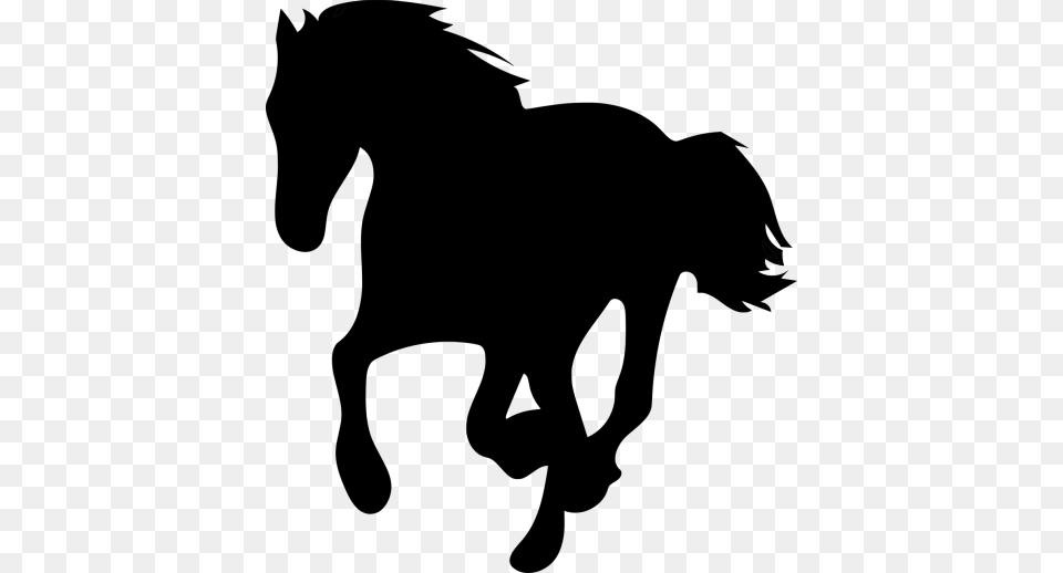 Black Horse, Silhouette, Animal, Mammal Free Transparent Png