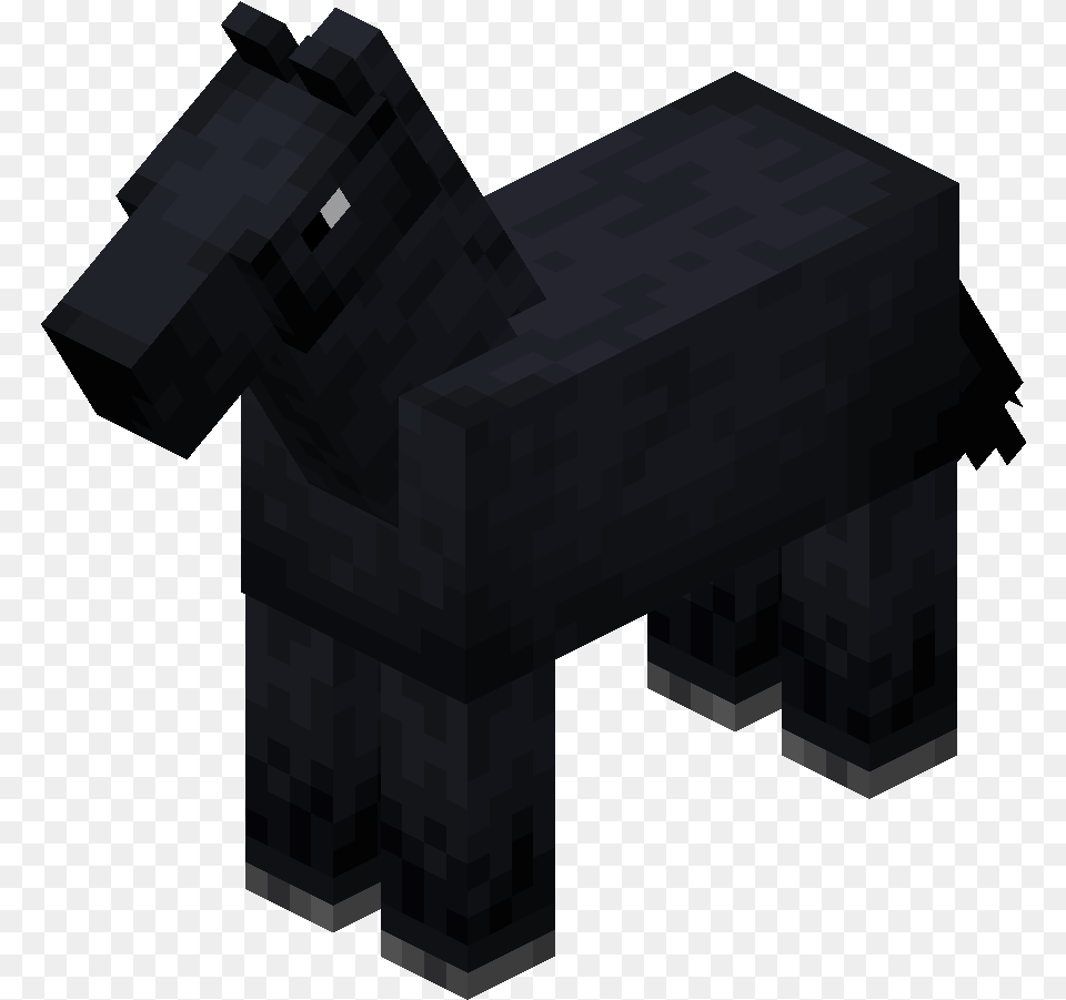Black Horse Minecraft Horse Transparent, Animal, Canine, Mammal, Dog Png