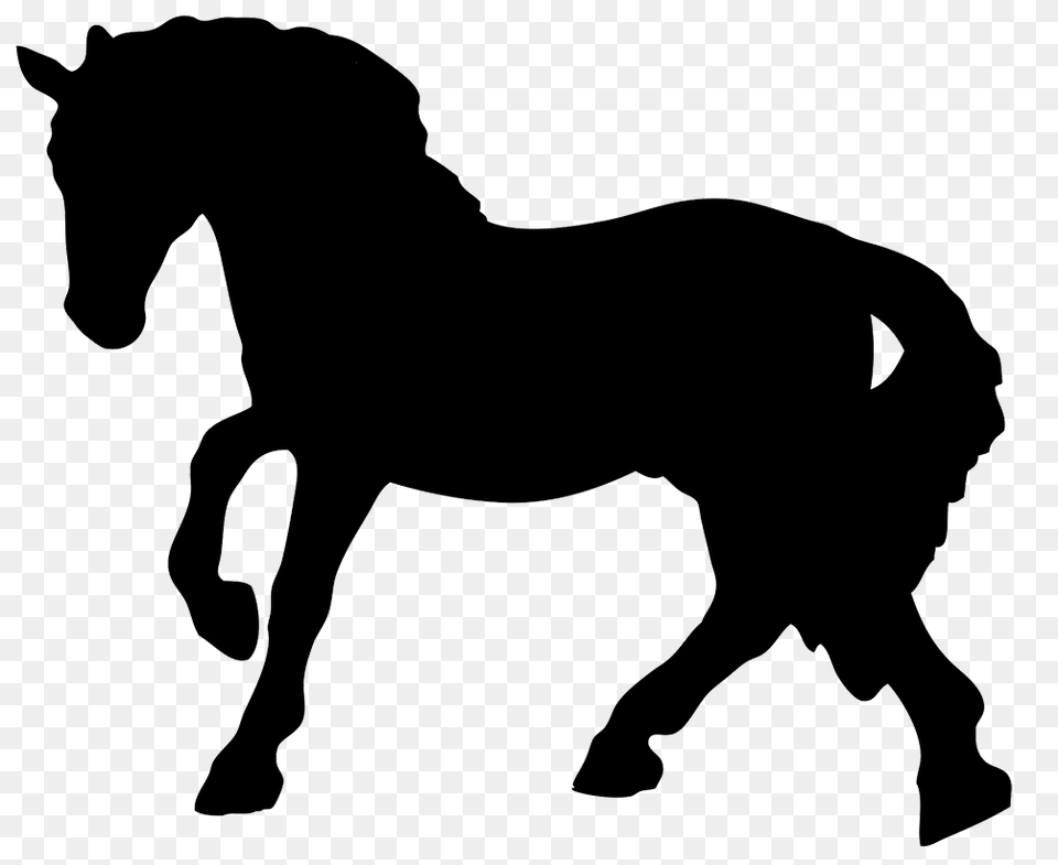 Black Horse Silhouette Clipart Cakes, Animal, Mammal, Colt Horse, Clothing Free Png Download