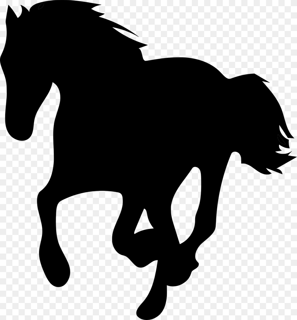 Black Horse Transparent, Gray Free Png