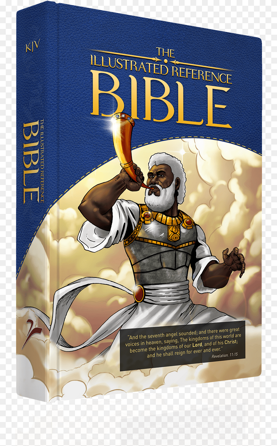 Black Illustrated Reference Bible, Book, Publication, Adult, Male Free Png
