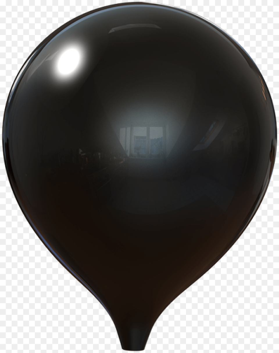 Black Indoor Balloon 12in Sphere Png Image