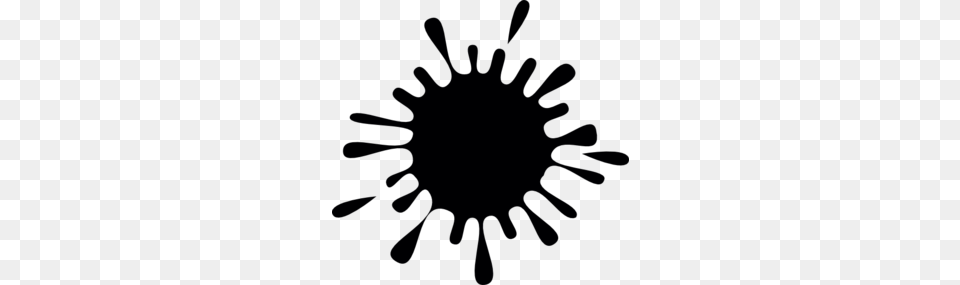 Black Ink Splat Clip Art Art In Ink Vinyl, Lighting Free Transparent Png