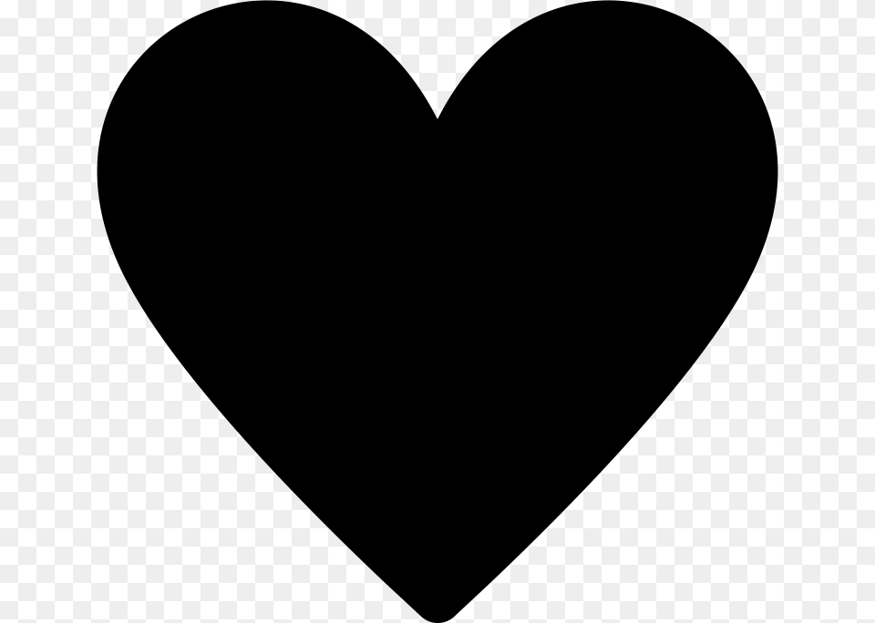 Black Instagram Heart, Gray Png Image