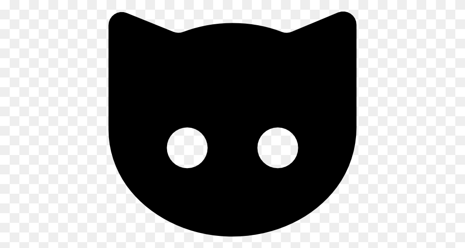 Black Interface Interface And Web Face Symbol Cat Head Cats, Gray Free Png