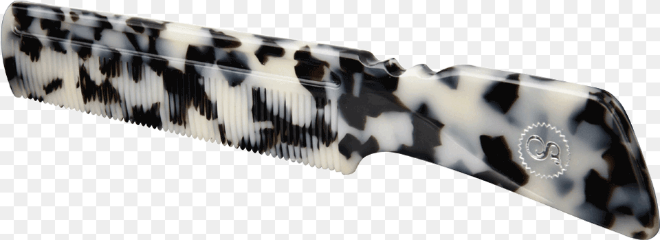 Black Ivory Handle Comb Slanted Comb, Weapon, Blade Free Png Download