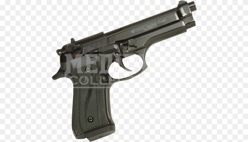 Black Jackal Full Auto 92 Blank Firing Pistol Beretta, Firearm, Gun, Handgun, Weapon Png