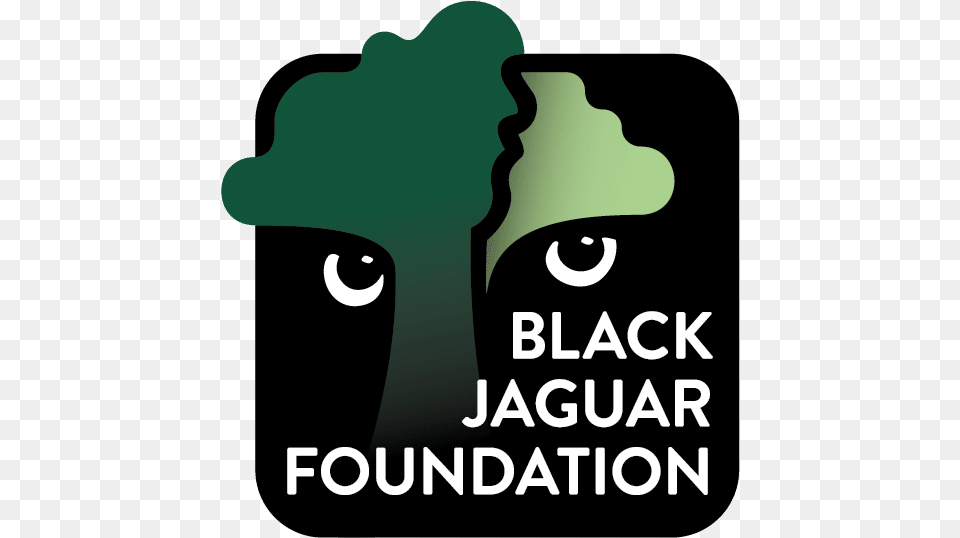 Black Jaguar Foundation Planting Trees For Our Planet Black Jaguar Foundation Logo, Plant, Vegetation, Advertisement, Person Free Png Download