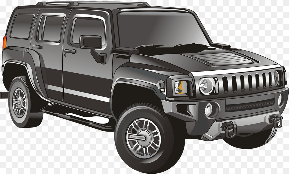 Black Jeep Clipart, Car, Transportation, Vehicle, Suv Png Image
