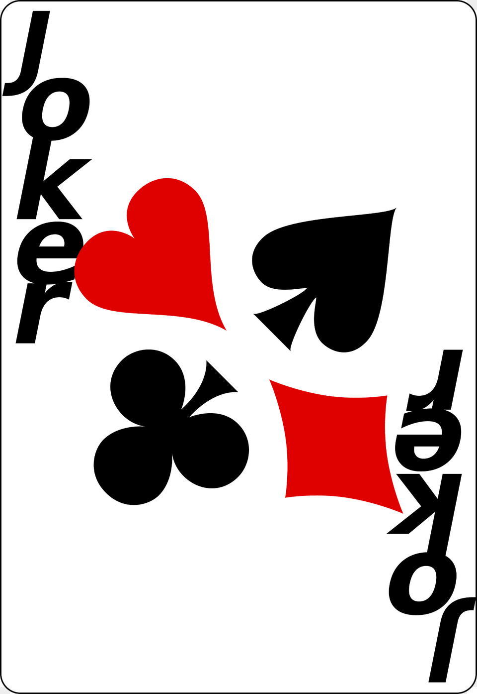 Black Joker Clipart, Symbol Png Image