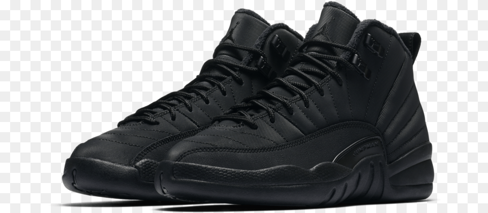 Black Jordan 12 Kids, Clothing, Footwear, Shoe, Sneaker Free Transparent Png