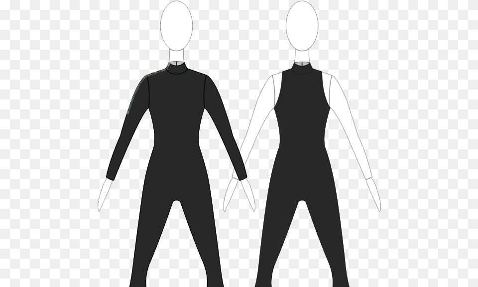 Black Jumpsuit Color Guard Uniform, Sleeve, Clothing, Long Sleeve, Person Png Image