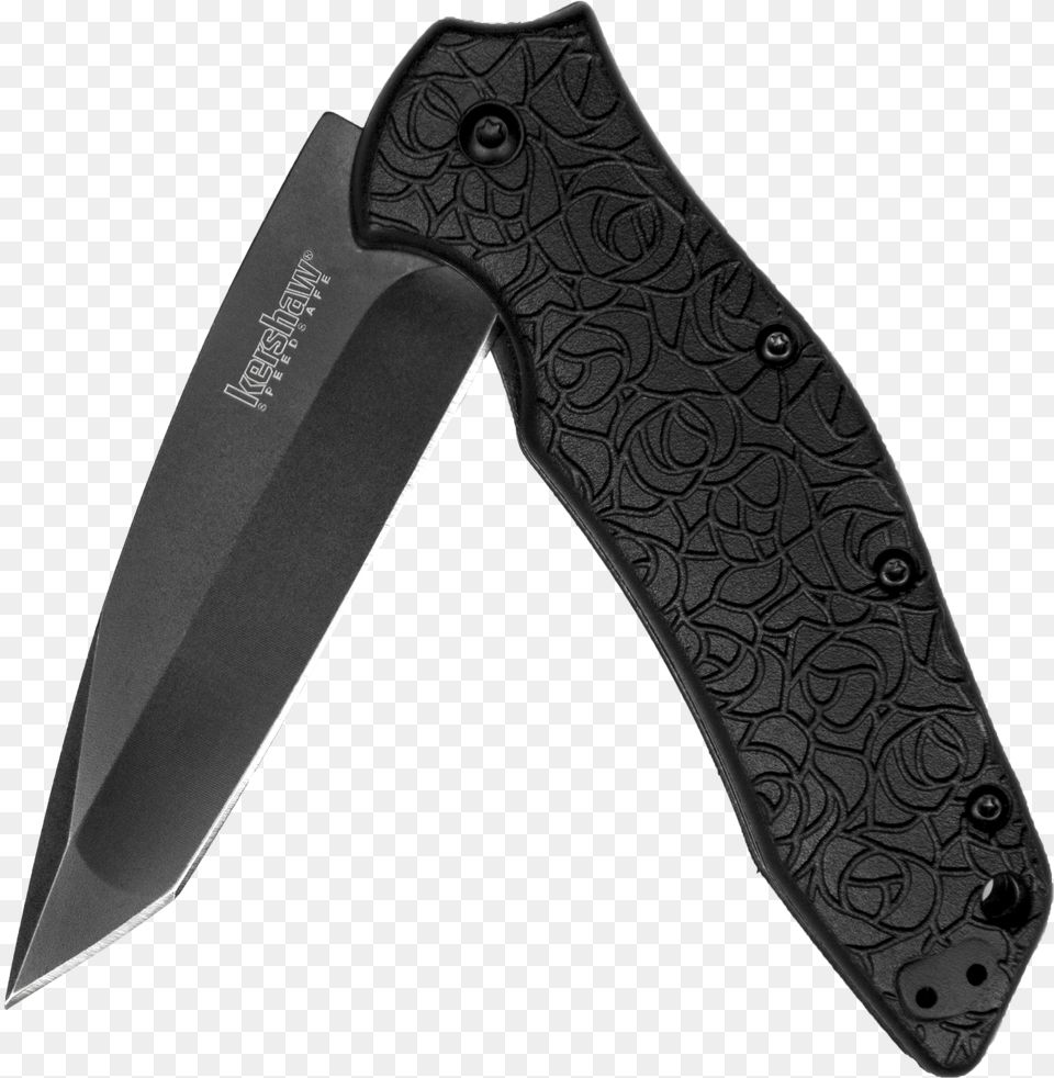 Black Kershaw Pocket Knife, Blade, Dagger, Weapon Free Png Download