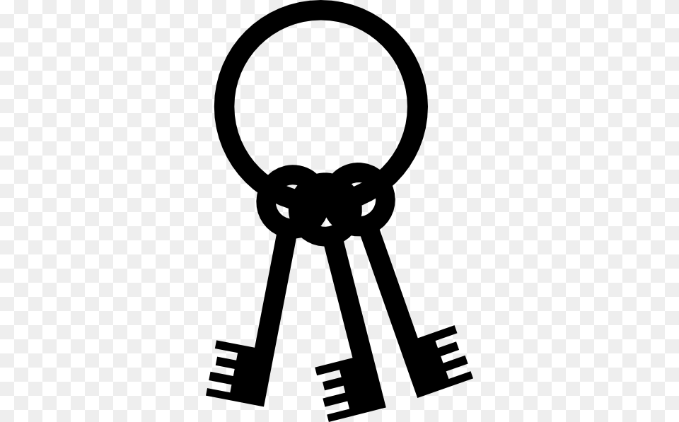 Black Keys For Pirate Clip Art At Clker Key Ring Vector, Animal, Kangaroo, Mammal Png Image