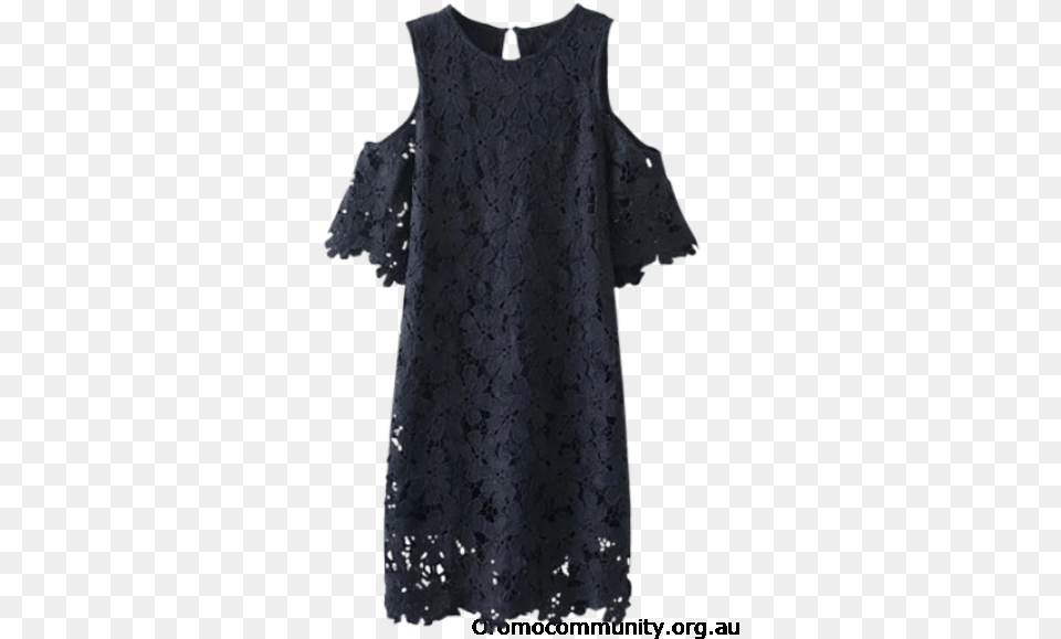 Black Khaki Pinkbeige Purplish Blue White Knee Bleu Violet Xl Pas Cher Cold Shoulder Creuse En Dentelle, Clothing, Dress, Lace, Blouse Png