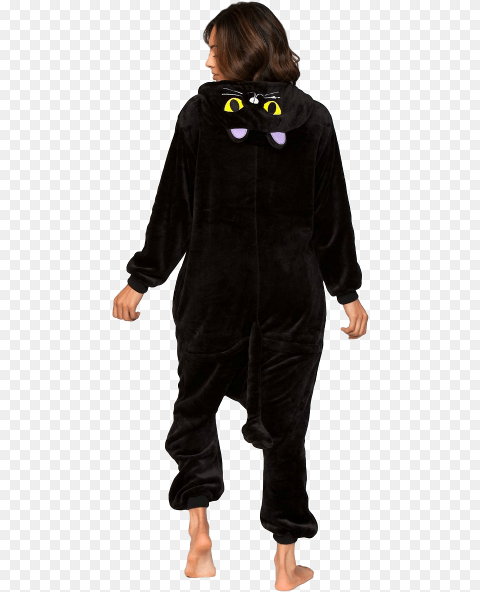 Black Kitty Cat Unisex Onesie Girl, Boy, Person, Male, Velvet Free Png