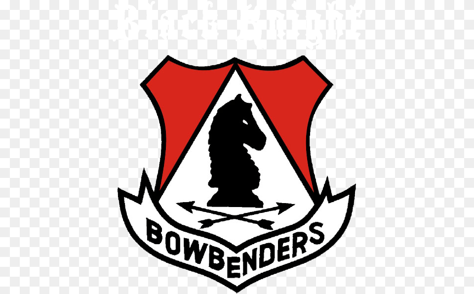Black Knight Bowbenders Logo Emblem, Symbol, Badge Free Png Download