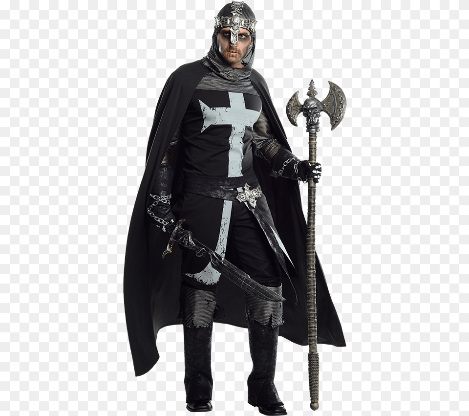 Black Knight Costume, Fashion, Adult, Male, Man Free Transparent Png