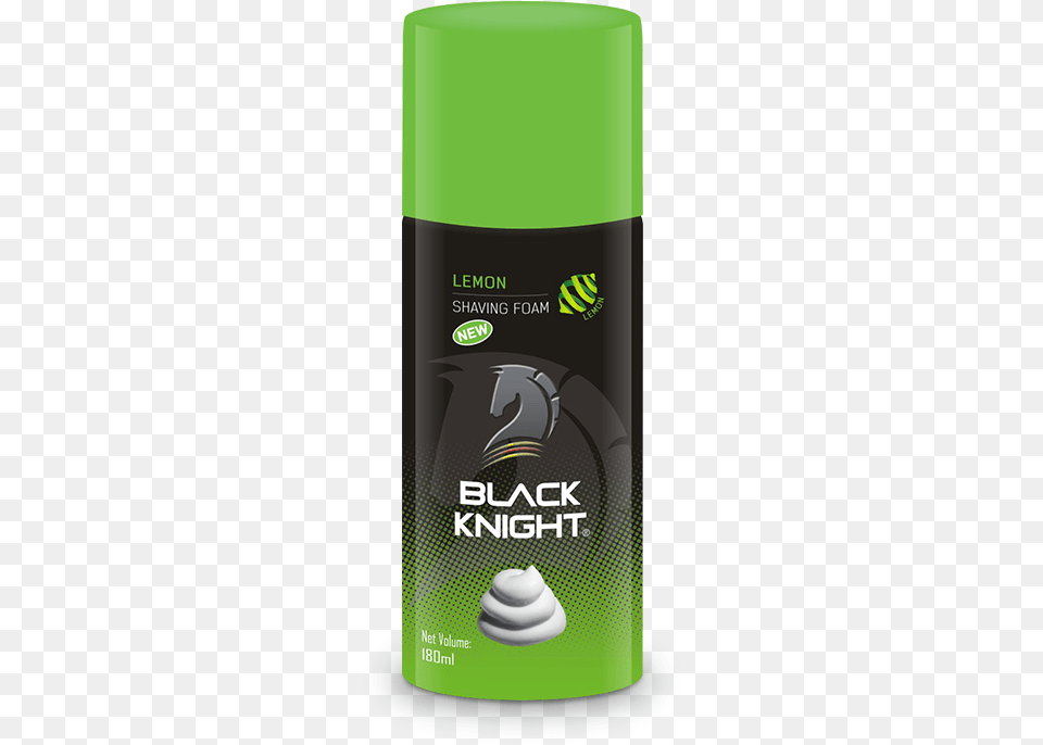 Black Knight Shaving Foam, Cosmetics, Deodorant, Bottle, Shaker Free Transparent Png