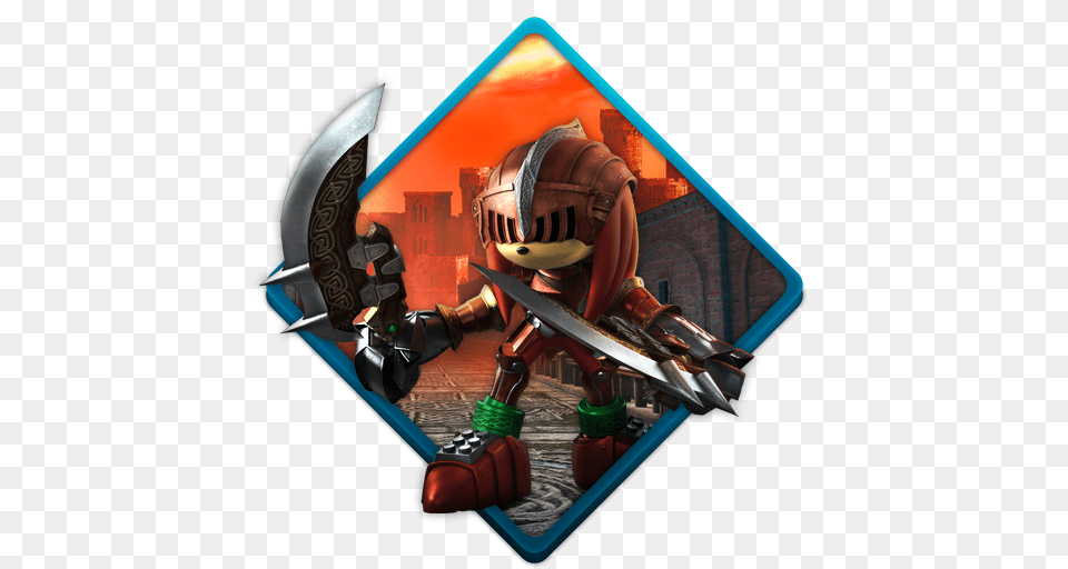 Black Knight Sonic Icon, Person, Sword, Weapon Png Image