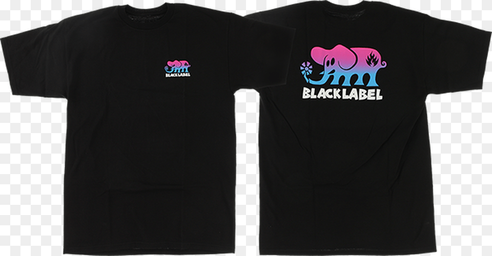 Black Label Skateboards, Clothing, T-shirt, Shirt Free Png