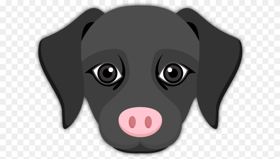 Black Labrador Emoji Black Labrador Black Dog Emoji, Snout, Animal, Puppy, Pet Free Png