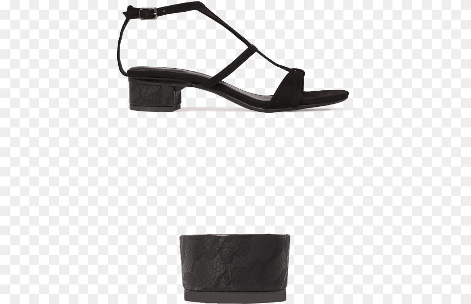 Black Lace High Heels, Clothing, Footwear, Sandal, Accessories Png Image
