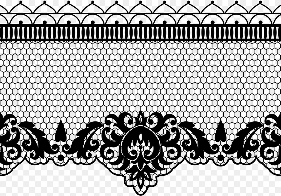 Black Lace No Background, Gray Free Transparent Png