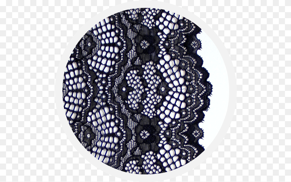 Black Lace Pattern Black Lace Trim Jett Circle Circle Png Image