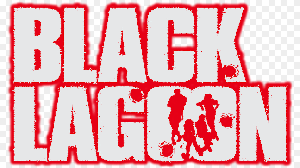 Black Lagoon Netflix Black Lagoon Logo Transparent, Sticker, Person, Publication, Text Png Image