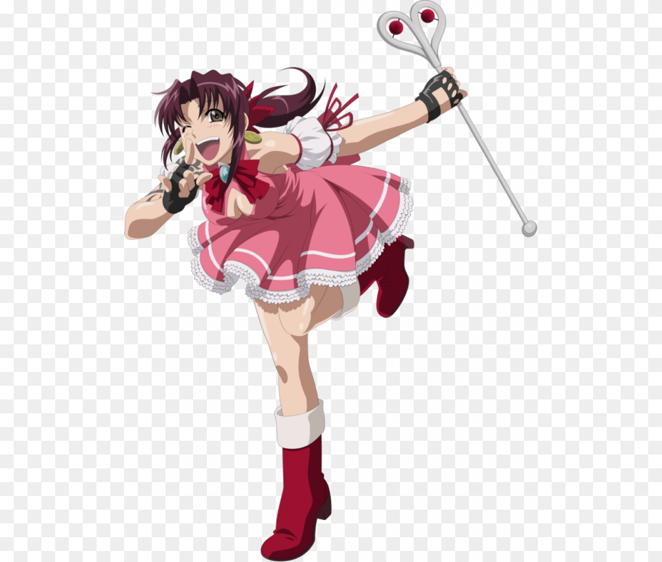 Black Lagoon Revy Magical Girl, Book, Person, Publication, Costume Png Image