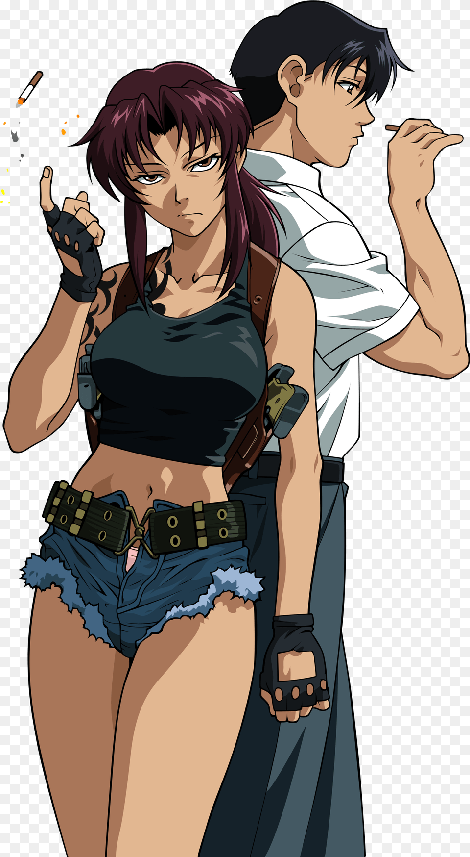 Black Lagoon Revy Revy Black Lagoon, Book, Publication, Comics, Adult Png