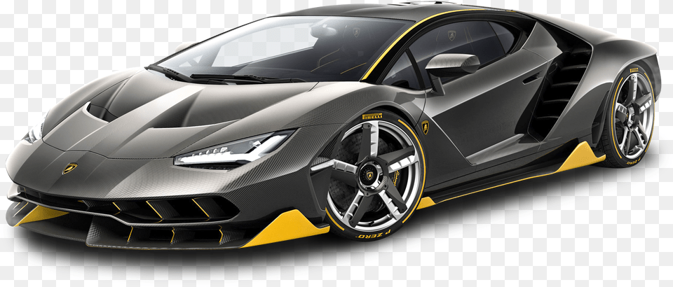 Black Lamborghini, Alloy Wheel, Vehicle, Transportation, Tire Png Image