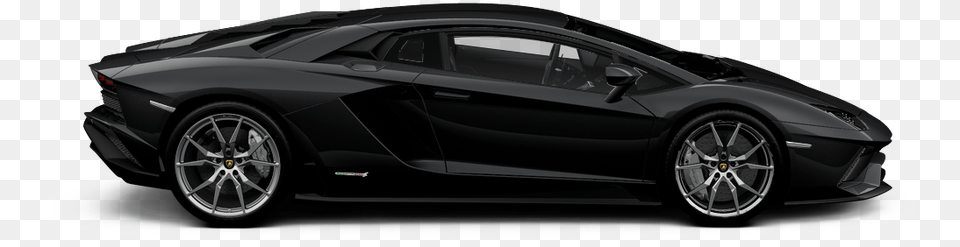 Black Lamborghini Side, Alloy Wheel, Vehicle, Transportation, Tire Free Png