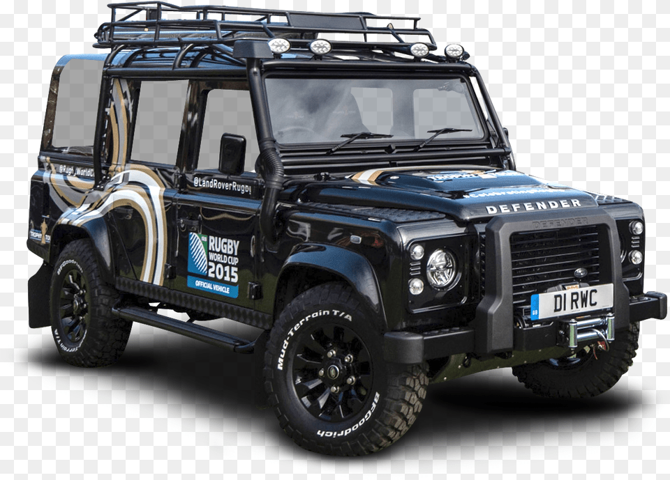 Black Land Rover Defender Car Bushwacker Fender Flares Jeep, Transportation, Vehicle, Machine, Wheel Free Png