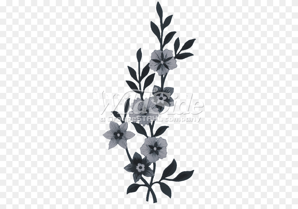 Black Large Flower, Art, Floral Design, Graphics, Pattern Free Png Download