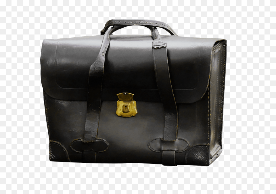 Black Leather Bag, Accessories, Briefcase, Handbag Png Image