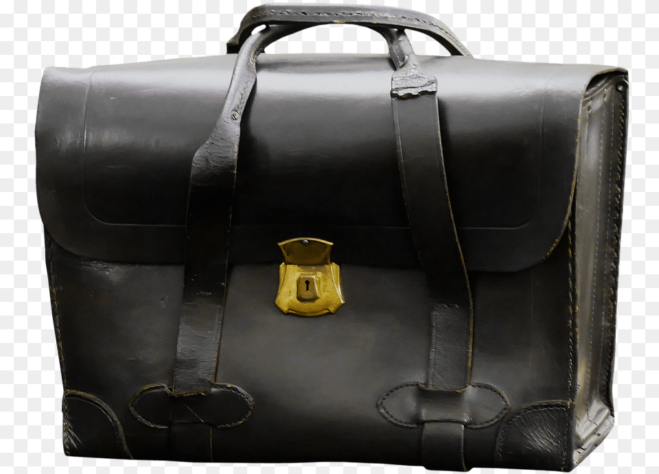 Black Leather Bag Suitcases, Briefcase, Accessories, Handbag Png
