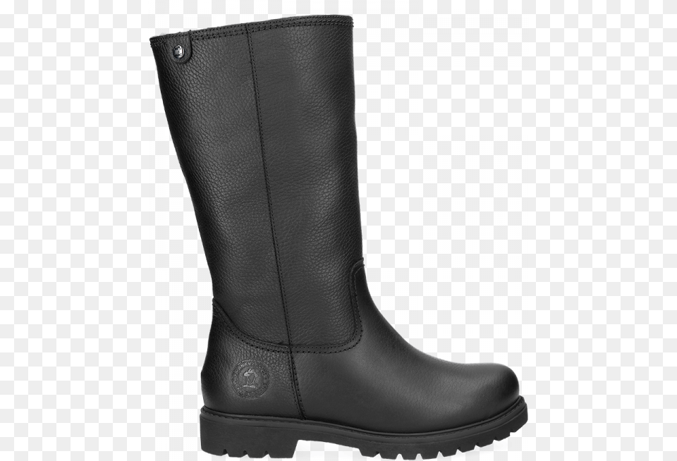 Black Leather Boot With A Lining Of Sheepskin, Clothing, Footwear, Shoe, Riding Boot Png Image