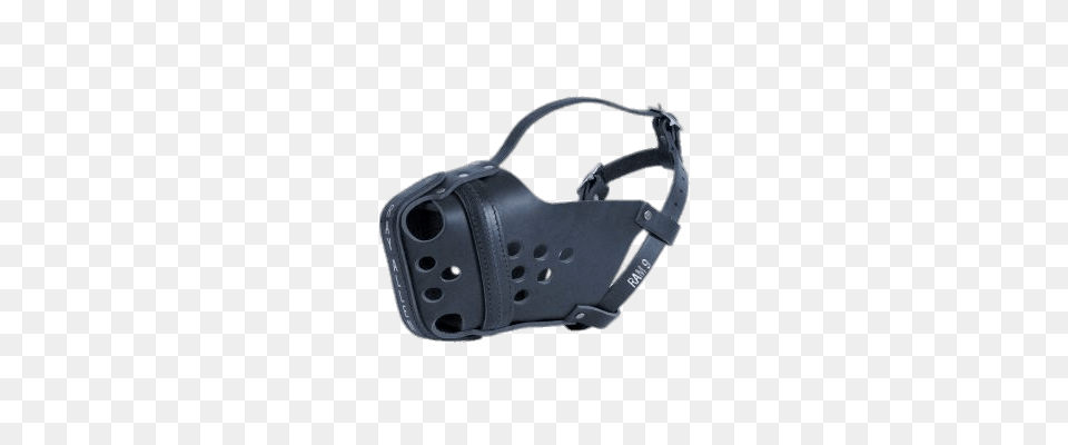 Black Leather Muzzle, Clothing, Footwear, Sandal, Accessories Png Image