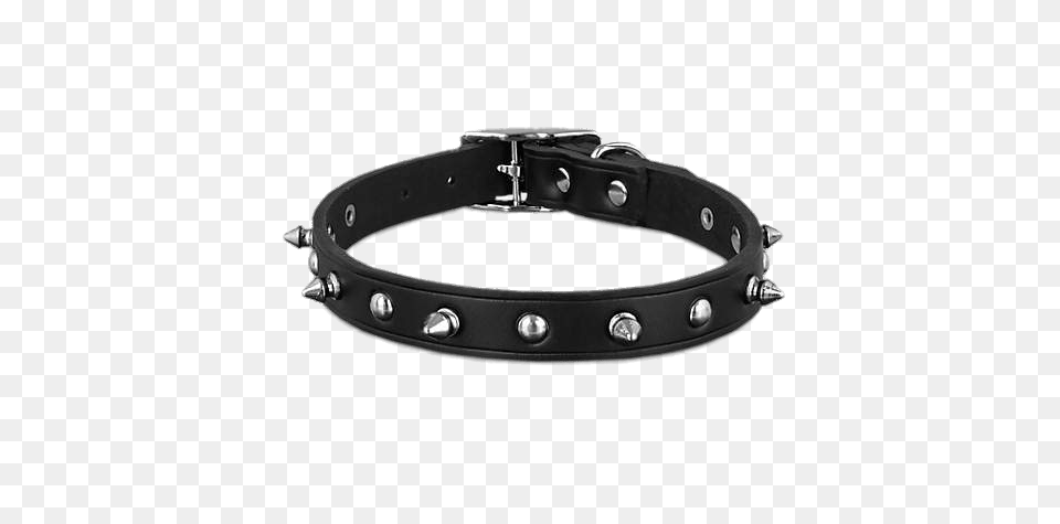 Black Leather Spike Dog Collar, Accessories Free Png