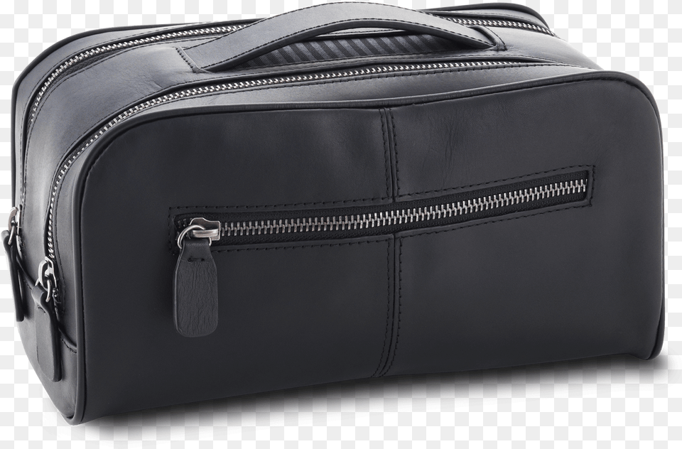 Black Leather Wash Bag Handbag, Accessories, Briefcase Free Transparent Png