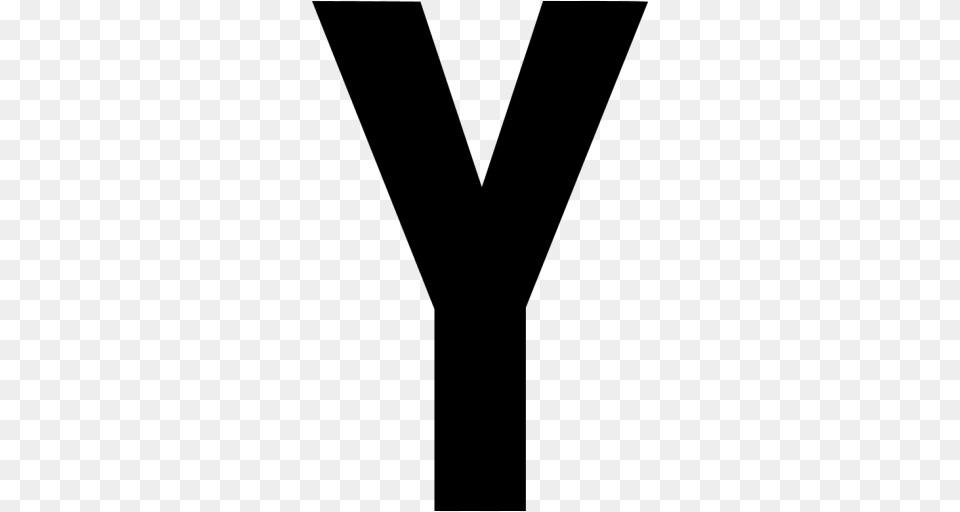 Black Letter Y Icon, Gray Free Transparent Png