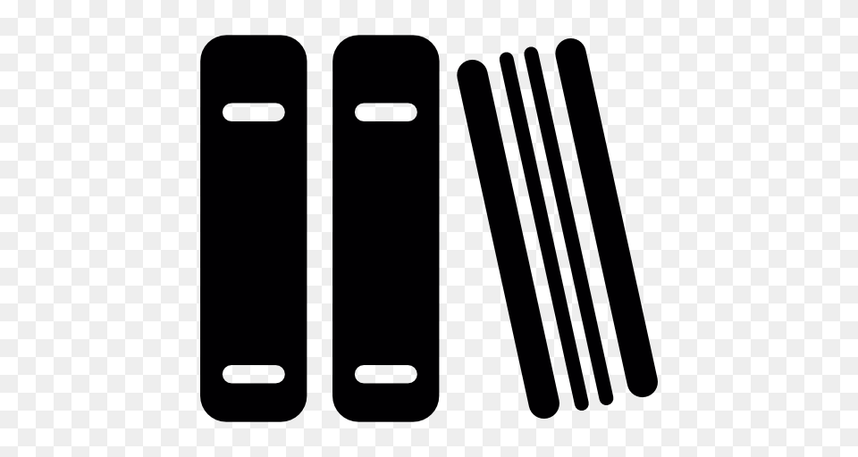 Black Library Icon, Cutlery, Fork, Electronics, Phone Png Image