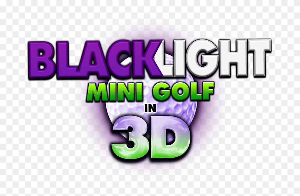 Black Light Mini Golf, Purple, Green, Text Free Transparent Png